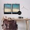 Stupell Industries Calm Tranquil Sea horizon 2 pc Framed Floater Canvas Wall Art Set Design by Suzanne Nicoll